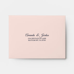 Enveloppe RSVP de mariage floral étoile