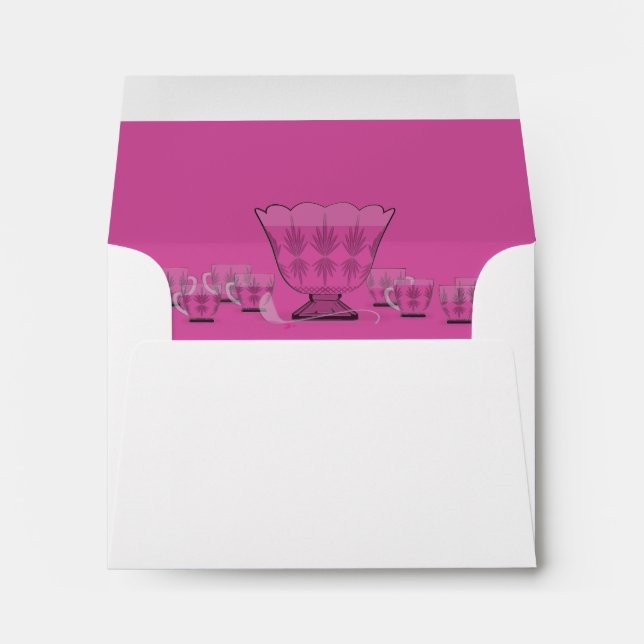 Enveloppe RSVP de mariage par lettre noire (Dos (Bas))