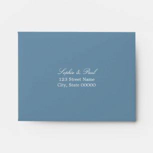 Enveloppe RSVP Dusty Blue Auto-Adressée