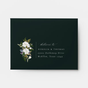 Enveloppe Rsvp Florale Botanique Sophistiquée