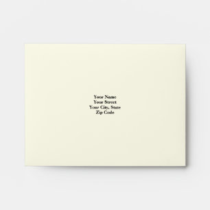 Enveloppe RSVP florale noire