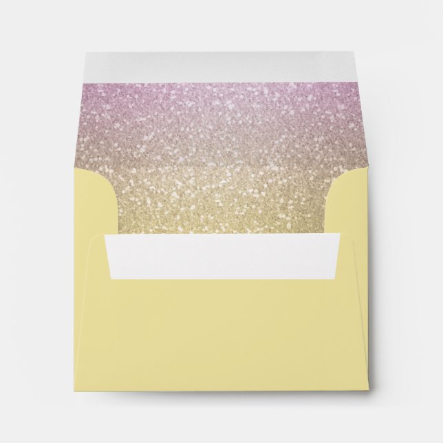 Enveloppe RSVP Gradient Glittery (Dos (Bas))