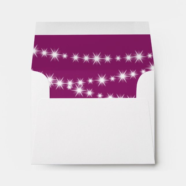 Enveloppe RSVP (magenta) (Dos (Bas))
