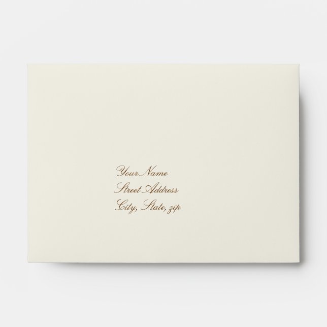 Enveloppe RSVP mariage de automne grande (Devant)