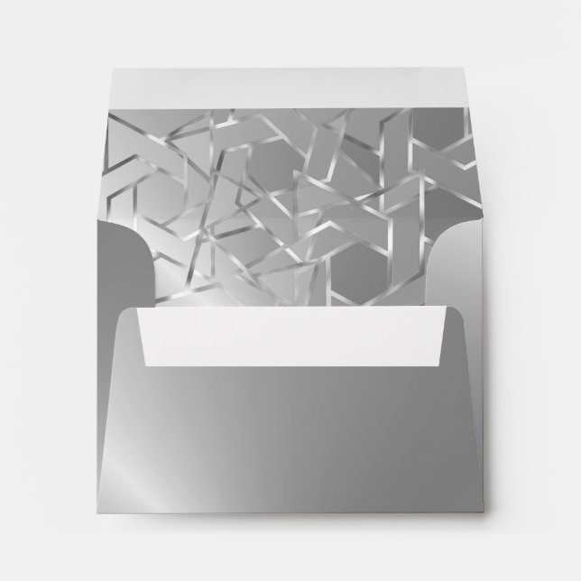 Enveloppe RSVP Metallic Look Star de David Silver (Dos (Bas))