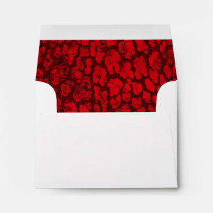 Enveloppe RSVP Poster de animal rouge