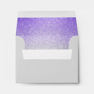 Enveloppe RSVP pourpre de Glitterie