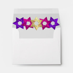 Enveloppe RSVP Rose Gold Purple Star sur n'importe quelle co