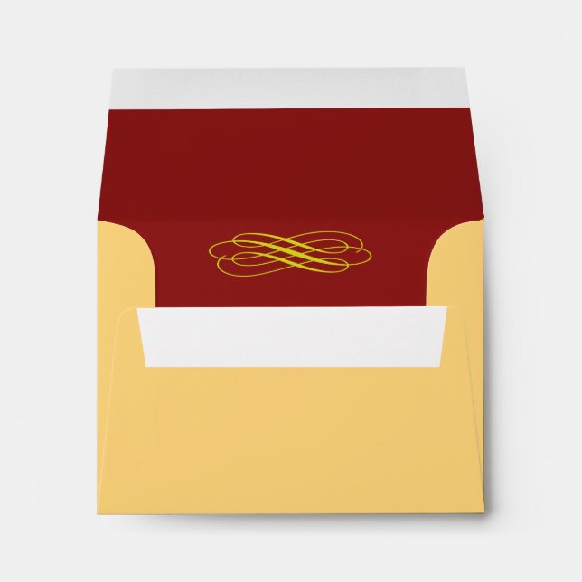 Enveloppe RSVP (rouge) (Dos (Bas))