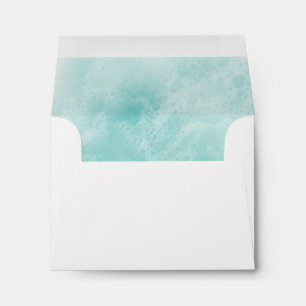 Enveloppe RSVP Turquoise Beach Waves