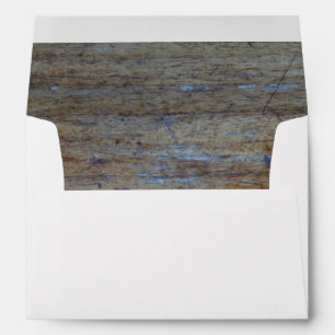 Enveloppe Russe Country Wood Barn Mariage 5X7