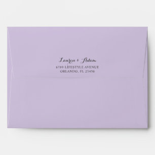 Enveloppe Russe Floral Eucalyptus violet Mariage