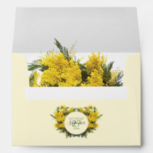 Enveloppe Russe Wattle Acacia 5x7 Faire-part de mariage