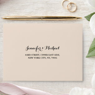 Enveloppe Rustic Earth Wedding Party RSVP Adresse de retour 