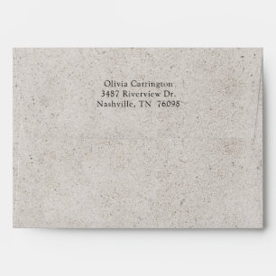 Enveloppe Rustic Elegant Adresse de retour moderne