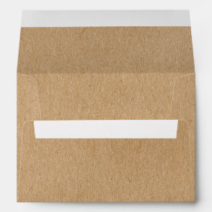 Enveloppe Rustic Kraft Simple Élégant Bohème
