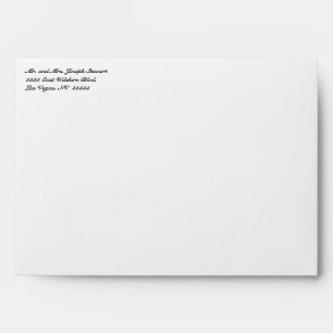 Enveloppe rustique blanche de mariage de dentelle