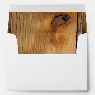 Enveloppe Rustique Country Grange Bois