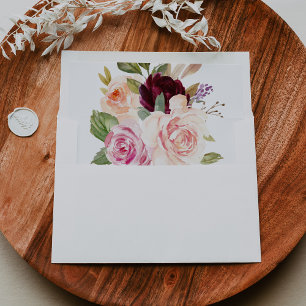 Enveloppe Rustique Floral Botanical Autoadressés RSVP