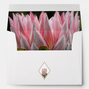 Enveloppe Rustique King Protea 5x7 Faire-part de mariage