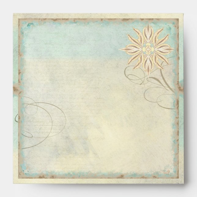 Enveloppe Sable à Swirl Coques en mer Plage côtière océan (Devant)