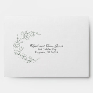 Enveloppe Sage Dream Faire-part de mariage