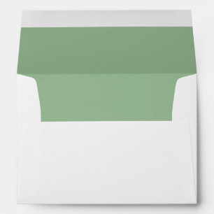 Enveloppe Sage Green Mariage Elegant Moderne Adresse de reto