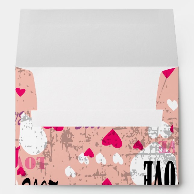 Enveloppe Saint Valentin Amour (Dos (Bas))