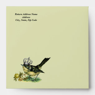 Enveloppe Saint-Valentin de la Reine-Oiseau vintage
