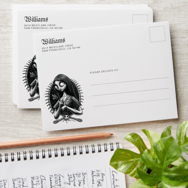 Enveloppe Sally | Nightmare avant Noël Style Tatoo (Stacked)