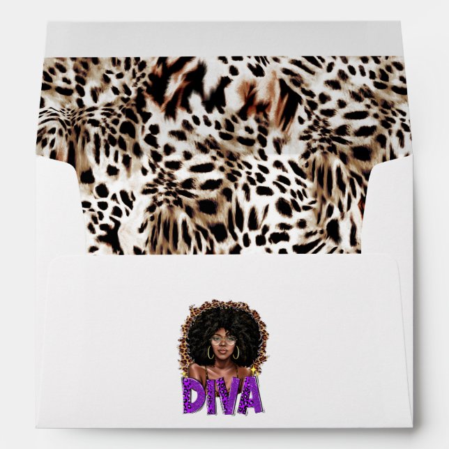 Enveloppe Salon de coiffure Afro Diva (Dos (Bas))