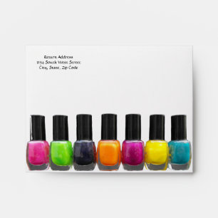Enveloppe Salon Nail Business, Bouteilles polonaises Lumineu