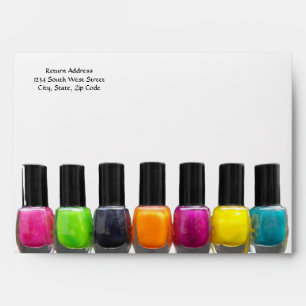 Enveloppe Salon Nail Business, Bouteilles polonaises Lumineu