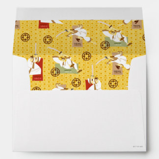 Enveloppe Samurai Jack Sword Poses Motif d'art de caractère