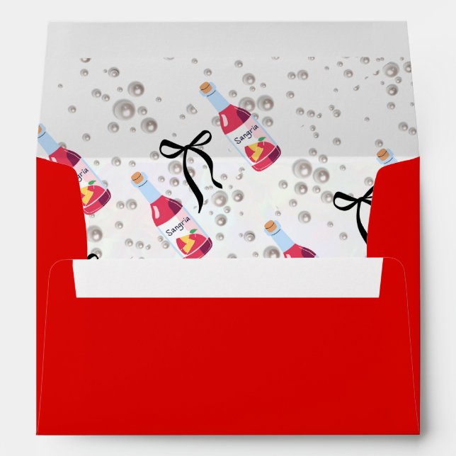 Enveloppe Sangria & Sass Red (Dos (Bas))