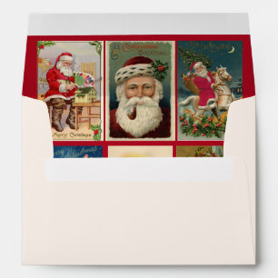 Enveloppe Santa Claus victorien - Carte de Noël