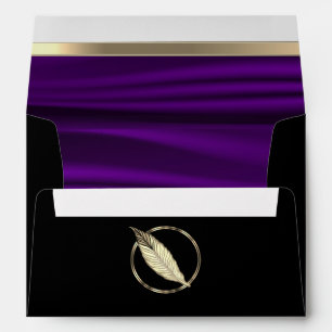 Enveloppe Satin pourpre