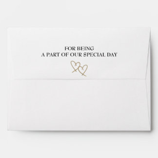 Enveloppe Sauver notre jour Carte de mariage Enverlope