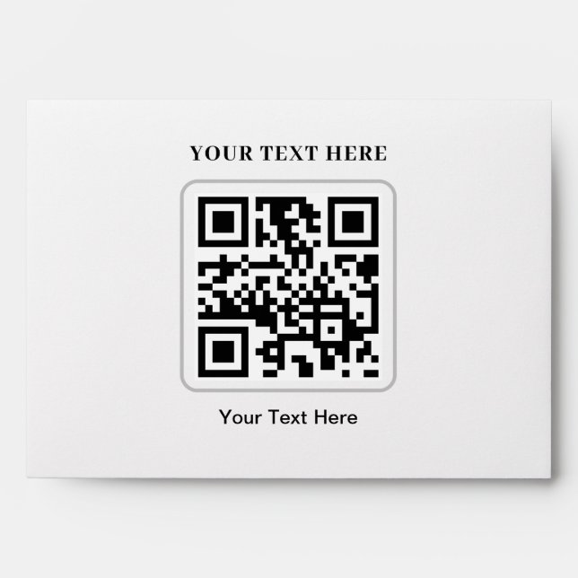 Enveloppe Scannez-moi pour répondre au code QR de mariage (Devant)