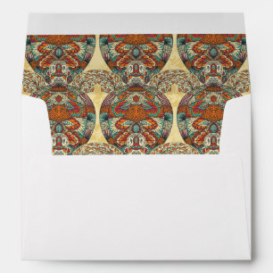 Enveloppe Schéma floral de la tortue