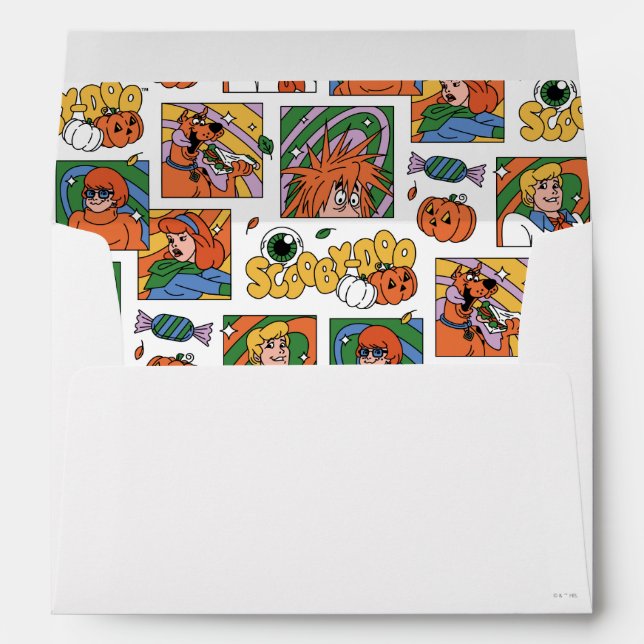 Enveloppe Scooby-Doo Halloween Photos Pattern (Dos (Bas))