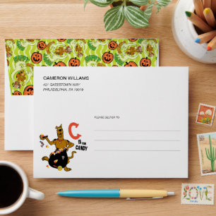 Enveloppe Scooby-Doo Happy Halloween Motif
