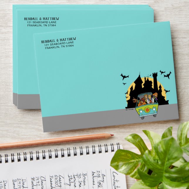 Enveloppe Scooby-Doo Spooktacular Halloween Baby shower (Stacked)
