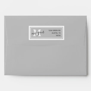 Enveloppe Script élégant et moderne   Pré-adressé
