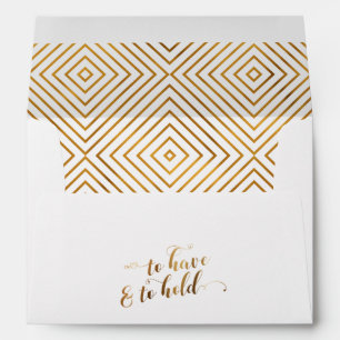 Enveloppe Script Gold Hearts Pour Avoir Et Tenir Personnalis