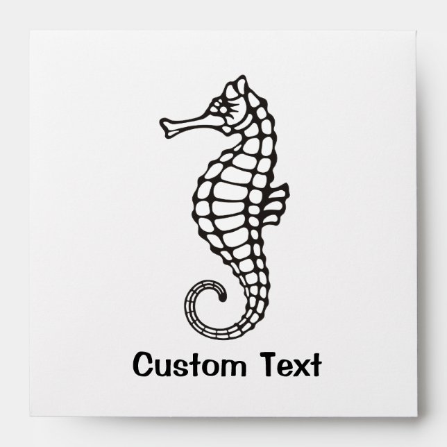 Enveloppe Seahorse Black (Devant)