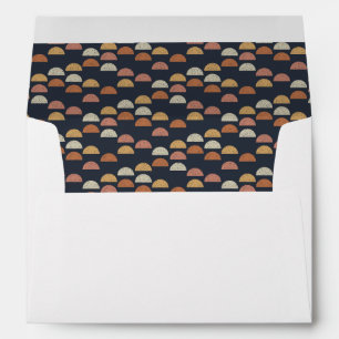 Enveloppe Semi motif géométrique de cercle