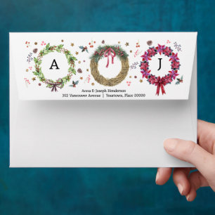 Enveloppe Serrure de Noël Faire des voeux de Noël