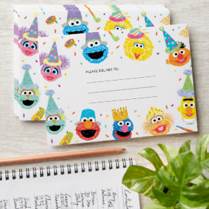 Enveloppe Sesame Street Pals Confetti Anniversaire