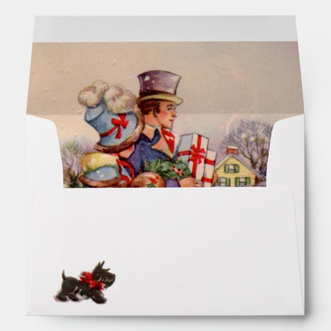 Enveloppe Shopping de Noël (Dos (Bas))